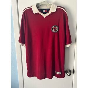 VTG Tommy Hilfiger Polo Rugby Jersey Large Red #88 Blokecore World Cup Soccer
